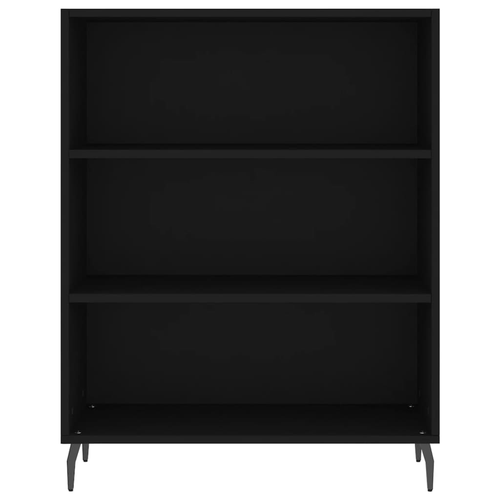 Image Buffet haut Noir 69,5x34x180 cm Bois d'ingénierie | Xios Store SNC vidaXL Xios Store SNC