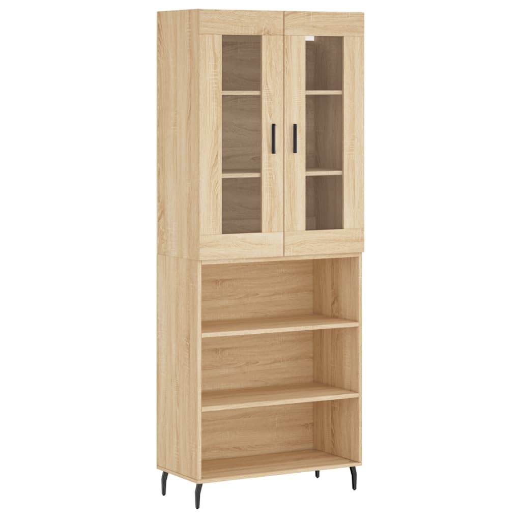 Image Buffet haut Chêne sonoma 69,5x34x180 cm Bois d'ingénierie | Xios Store SNC vidaXL Xios Store SNC