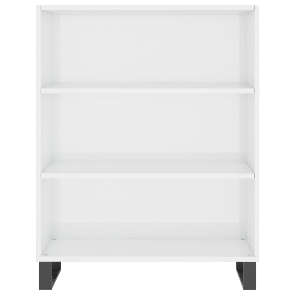 Image Buffet haut Blanc brillant 69,5x34x180 cm Bois d'ingénierie | Xios Store SNC vidaXL Xios Store SNC