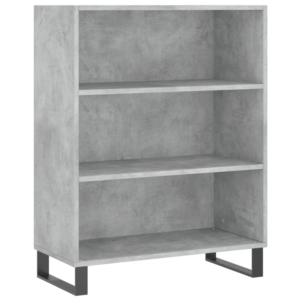 Image Buffet haut Gris béton 69,5x34x180 cm Bois d'ingénierie | Xios Store SNC vidaXL Xios Store SNC