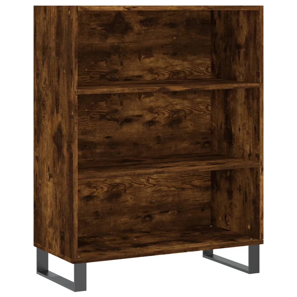 Image Buffet haut Chêne fumé 69,5x34x180 cm Bois d'ingénierie | Xios Store SNC vidaXL Xios Store SNC