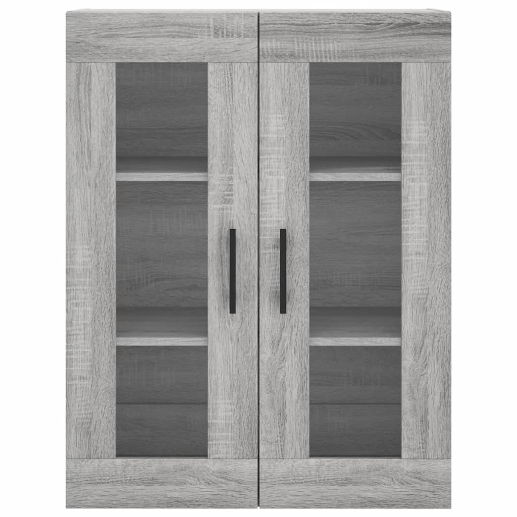 Image Buffet haut Sonoma gris 69,5x34x180 cm Bois d'ingénierie | Xios Store SNC vidaXL Xios Store SNC