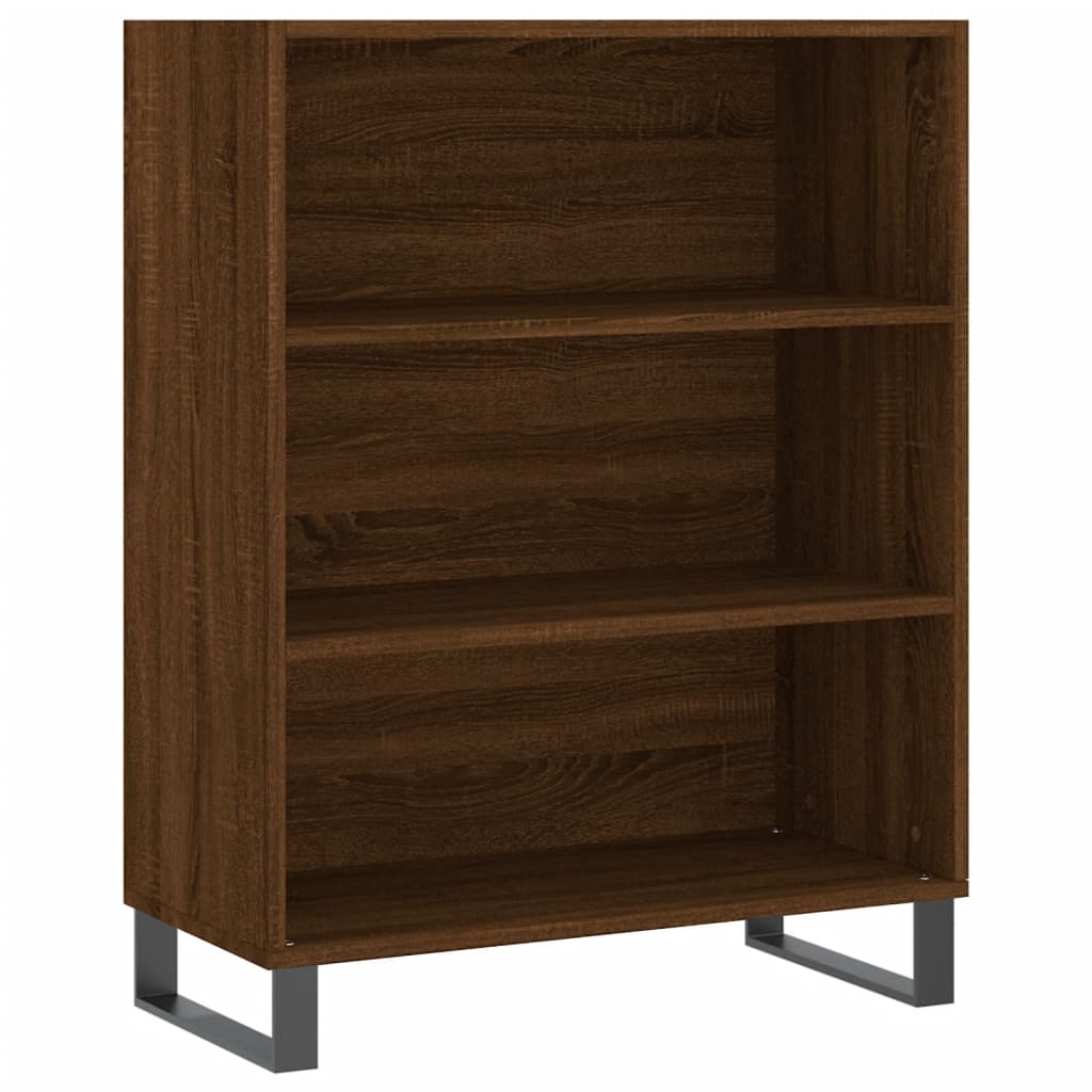 Image Buffet haut Chêne marron 69,5x34x180 cm Bois d'ingénierie | Xios Store SNC vidaXL Xios Store SNC