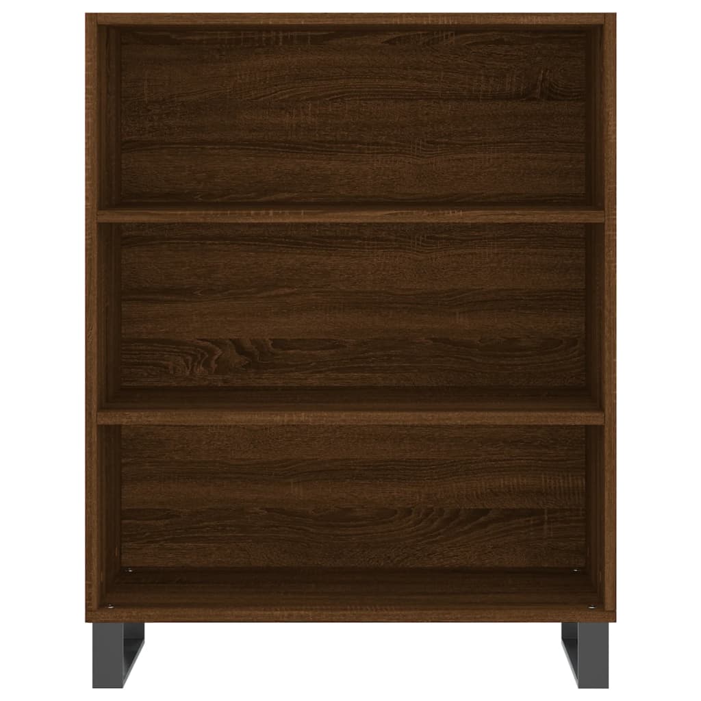 Image Buffet haut Chêne marron 69,5x34x180 cm Bois d'ingénierie | Xios Store SNC vidaXL Xios Store SNC