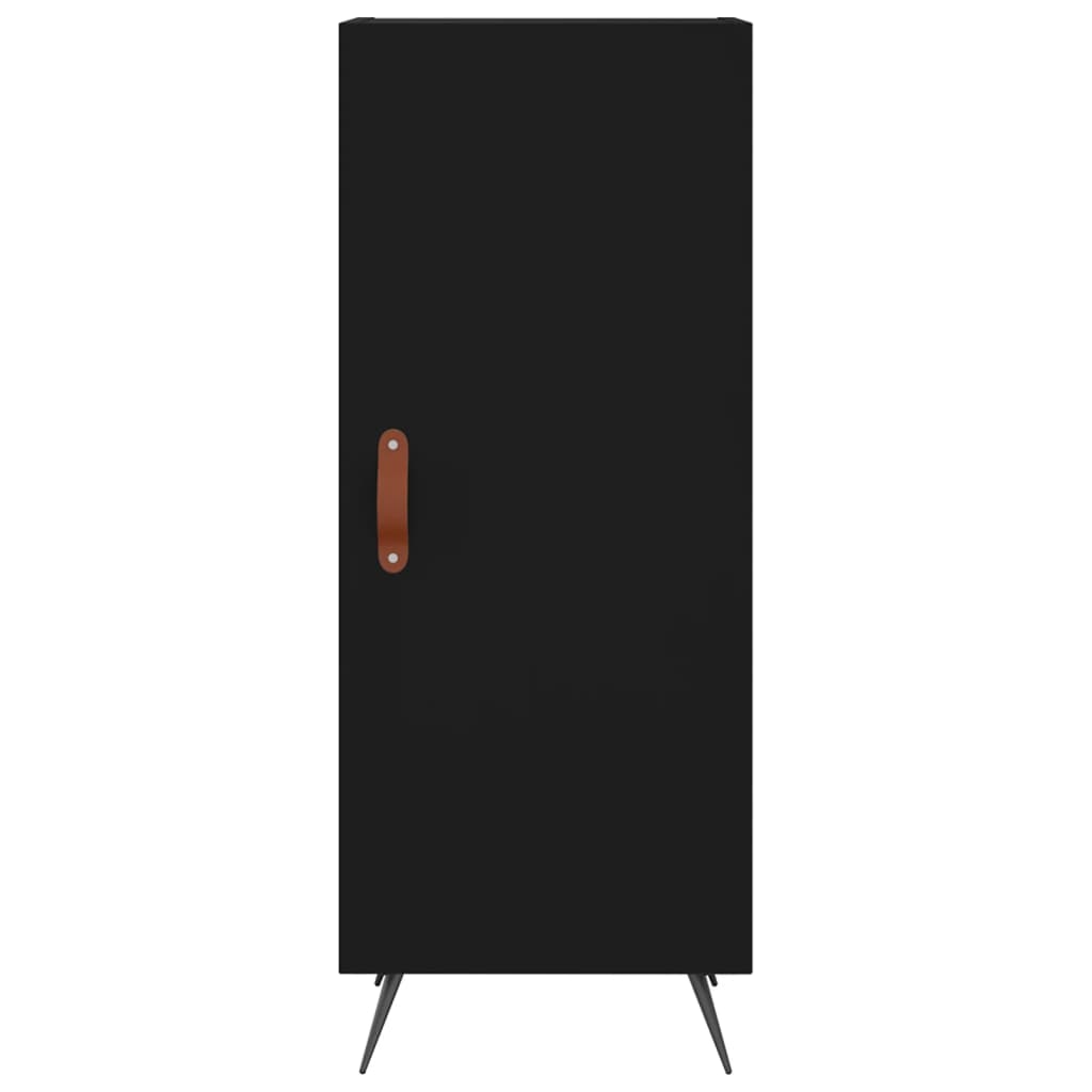 Image Buffet haut Noir 34,5x34x180 cm Bois d'ingénierie | Xios Store SNC vidaXL Xios Store SNC