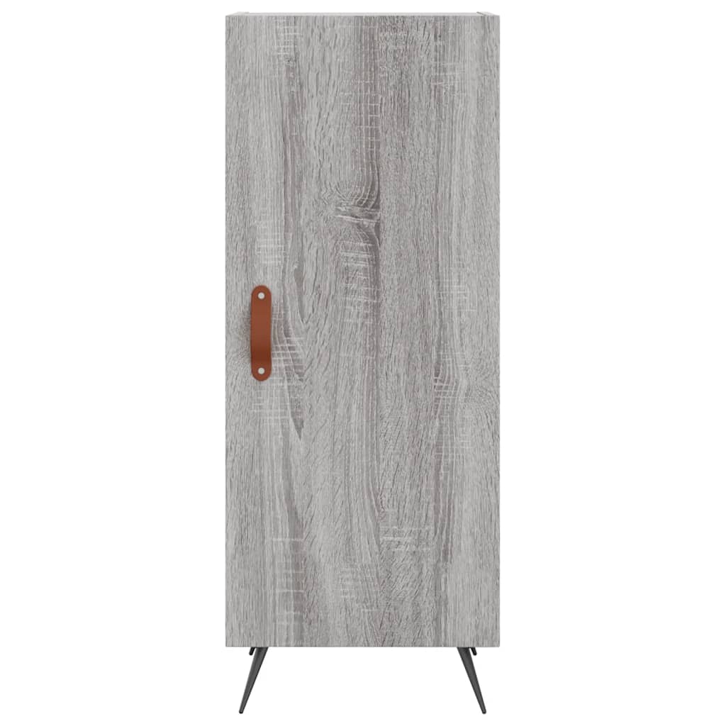 Image Buffet haut Sonoma gris 34,5x34x180 cm Bois d'ingénierie | Xios Store SNC vidaXL Xios Store SNC