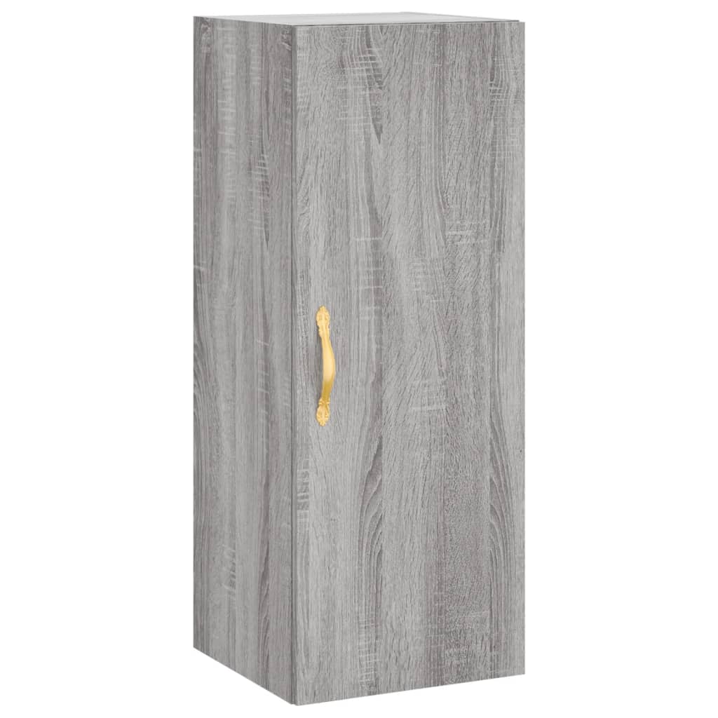 Image Buffet haut Sonoma gris 34,5x34x180 cm Bois d'ingénierie | Xios Store SNC vidaXL Xios Store SNC