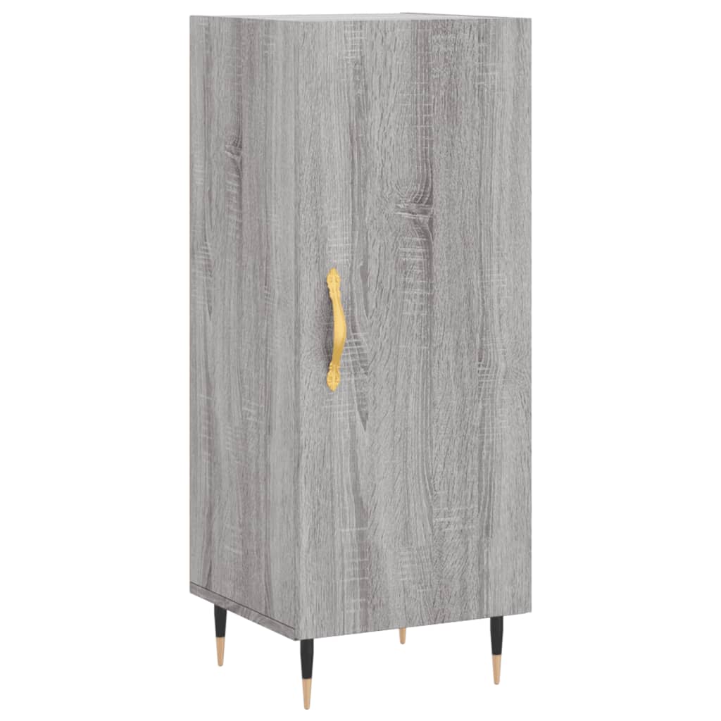 Image Buffet haut Sonoma gris 34,5x34x180 cm Bois d'ingénierie | Xios Store SNC vidaXL Xios Store SNC