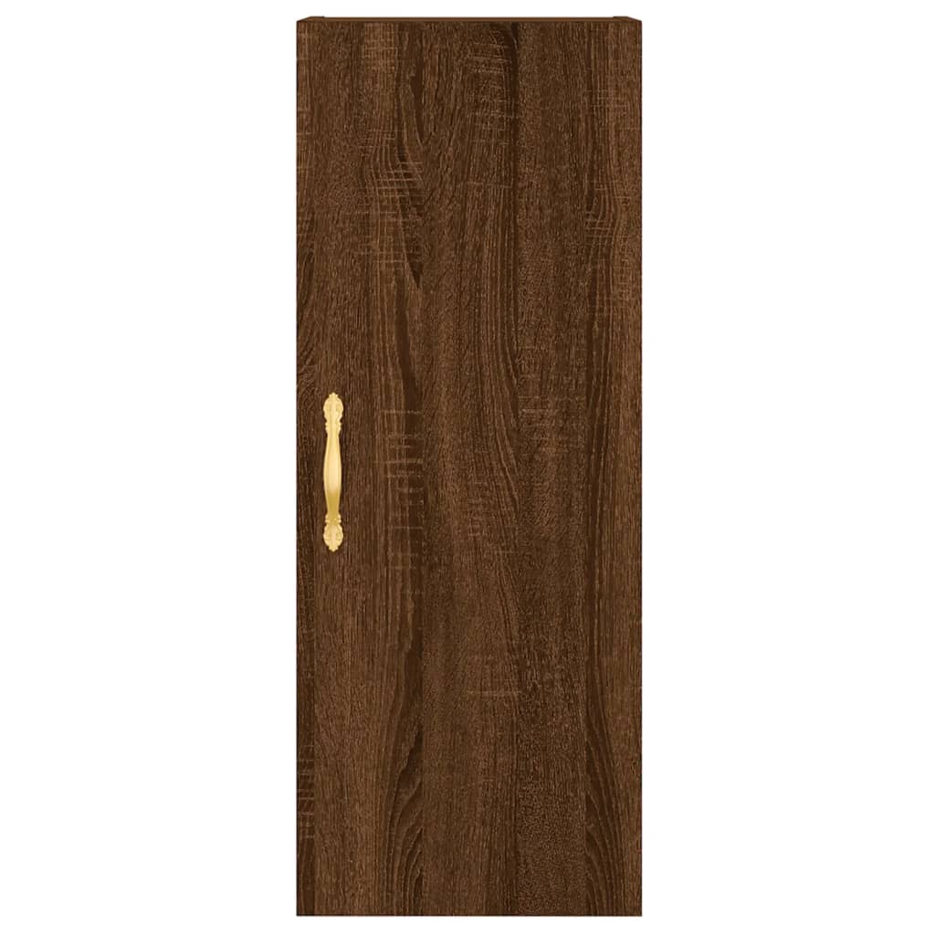 Image Buffet haut Chêne marron 34,5x34x180 cm Bois d'ingénierie | Xios Store SNC vidaXL Xios Store SNC