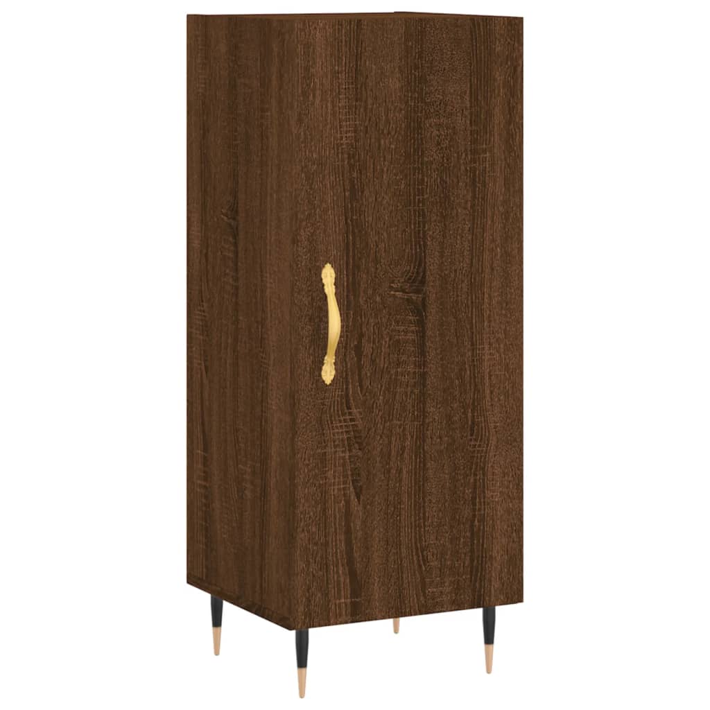 Image Buffet haut Chêne marron 34,5x34x180 cm Bois d'ingénierie | Xios Store SNC vidaXL Xios Store SNC