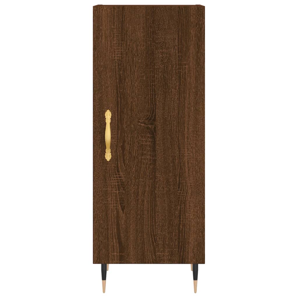 Image Buffet haut Chêne marron 34,5x34x180 cm Bois d'ingénierie | Xios Store SNC vidaXL Xios Store SNC