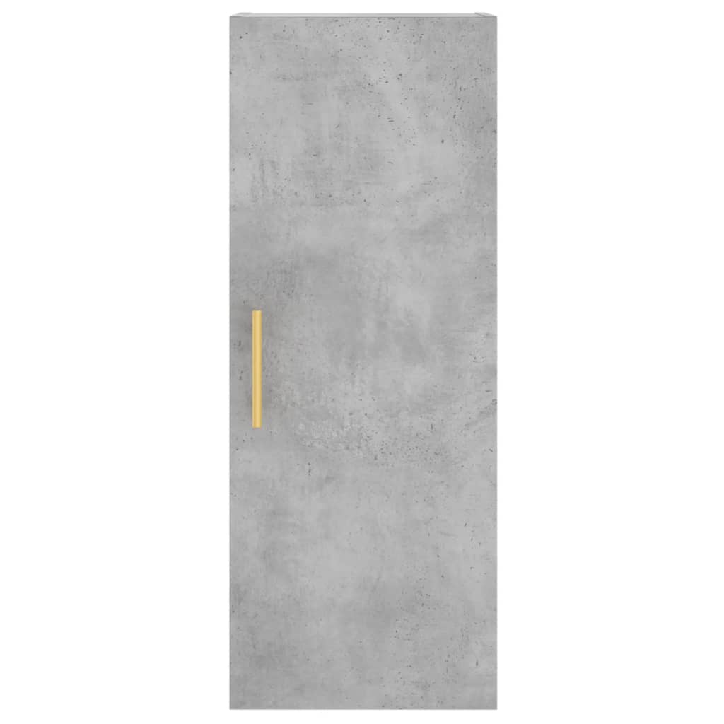 Image Buffet haut Gris béton 34,5x34x180 cm Bois d'ingénierie | Xios Store SNC vidaXL Xios Store SNC