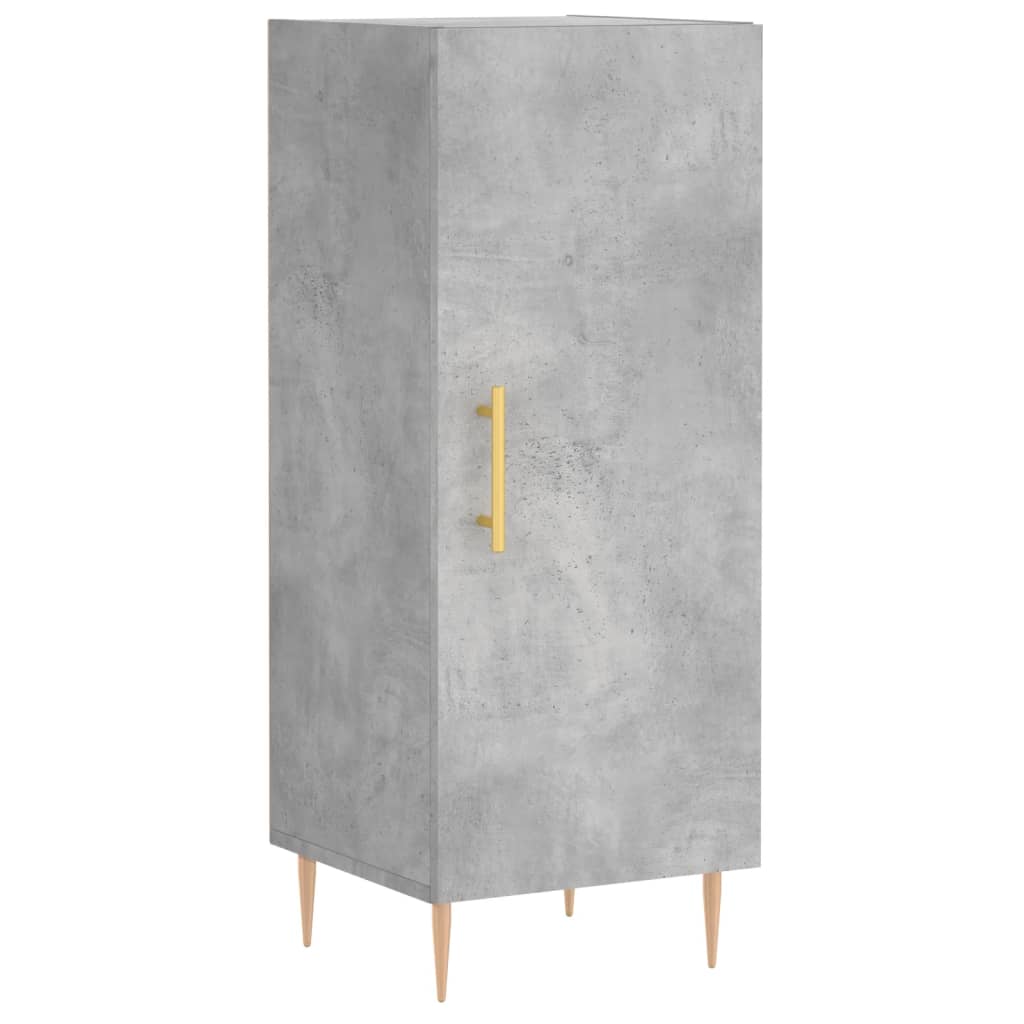 Image Buffet haut Gris béton 34,5x34x180 cm Bois d'ingénierie | Xios Store SNC vidaXL Xios Store SNC