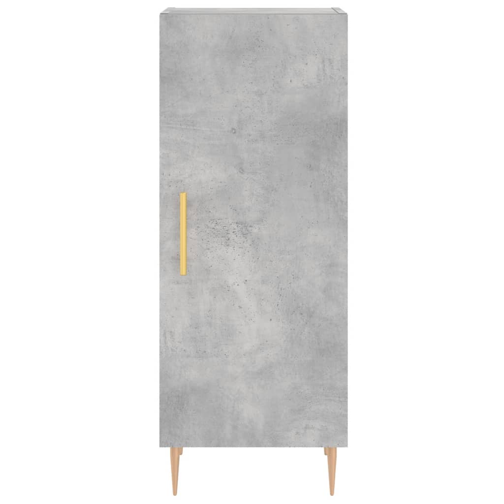 Image Buffet haut Gris béton 34,5x34x180 cm Bois d'ingénierie | Xios Store SNC vidaXL Xios Store SNC