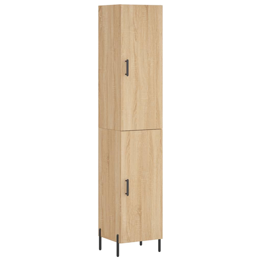 Image Buffet haut Chêne sonoma 34,5x34x180 cm Bois d'ingénierie | Xios Store SNC vidaXL Xios Store SNC