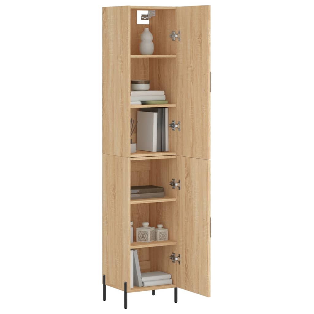 Image Buffet haut Chêne sonoma 34,5x34x180 cm Bois d'ingénierie | Xios Store SNC vidaXL Xios Store SNC