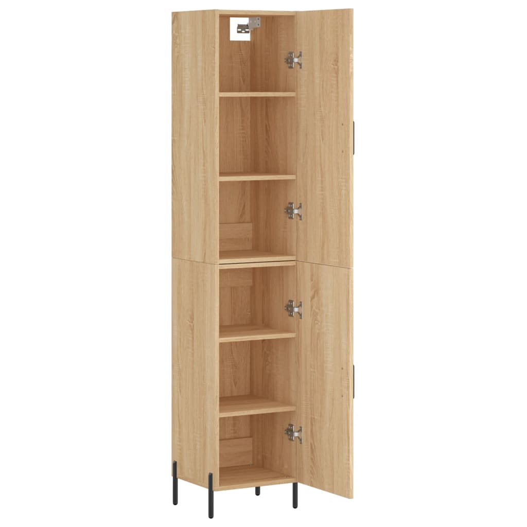 Image Buffet haut Chêne sonoma 34,5x34x180 cm Bois d'ingénierie | Xios Store SNC vidaXL Xios Store SNC