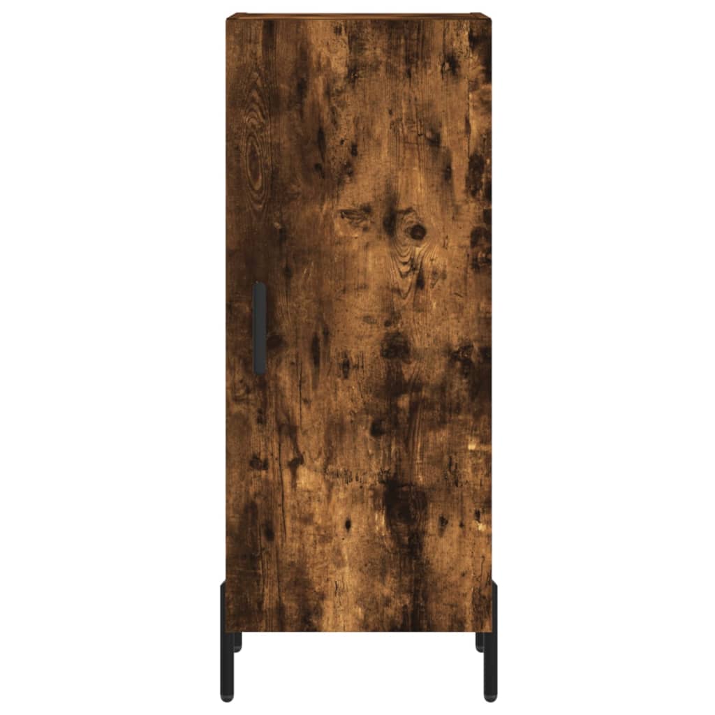 Image Buffet haut Chêne fumé 34,5x34x180 cm Bois d'ingénierie | Xios Store SNC vidaXL Xios Store SNC