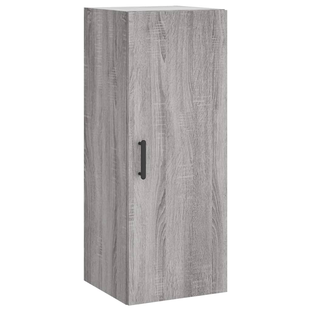 Image Buffet haut Sonoma gris 34,5x34x180 cm Bois d'ingénierie | Xios Store SNC vidaXL Xios Store SNC