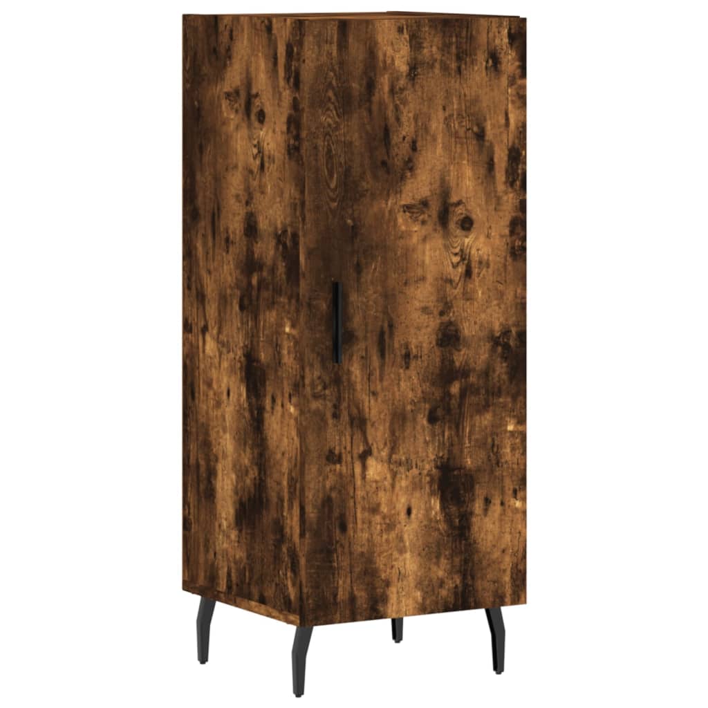 Image Buffet haut Chêne fumé 34,5x34x180 cm Bois d'ingénierie | Xios Store SNC vidaXL Xios Store SNC