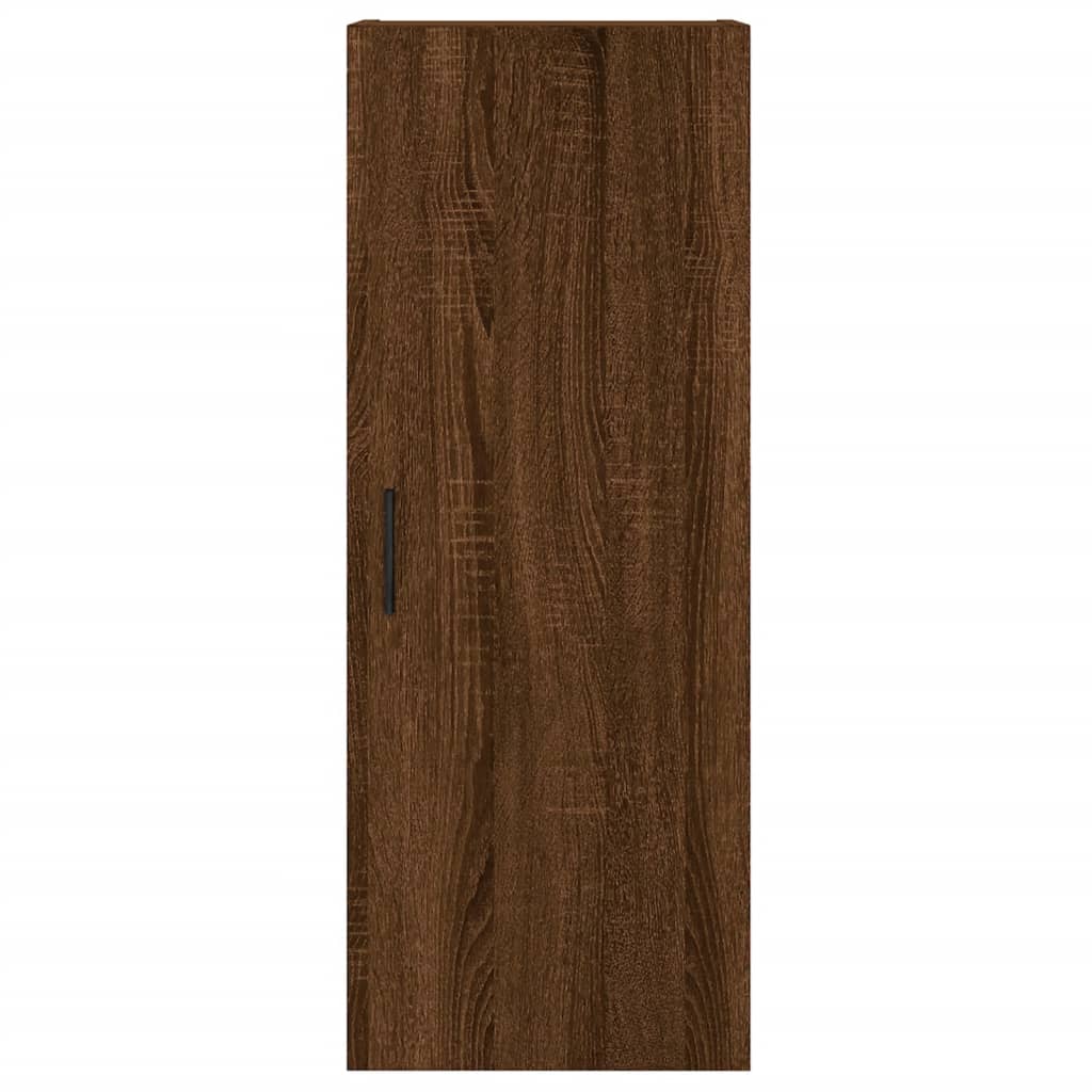 Image Buffet haut Chêne marron 34,5x34x180 cm Bois d'ingénierie | Xios Store SNC vidaXL Xios Store SNC