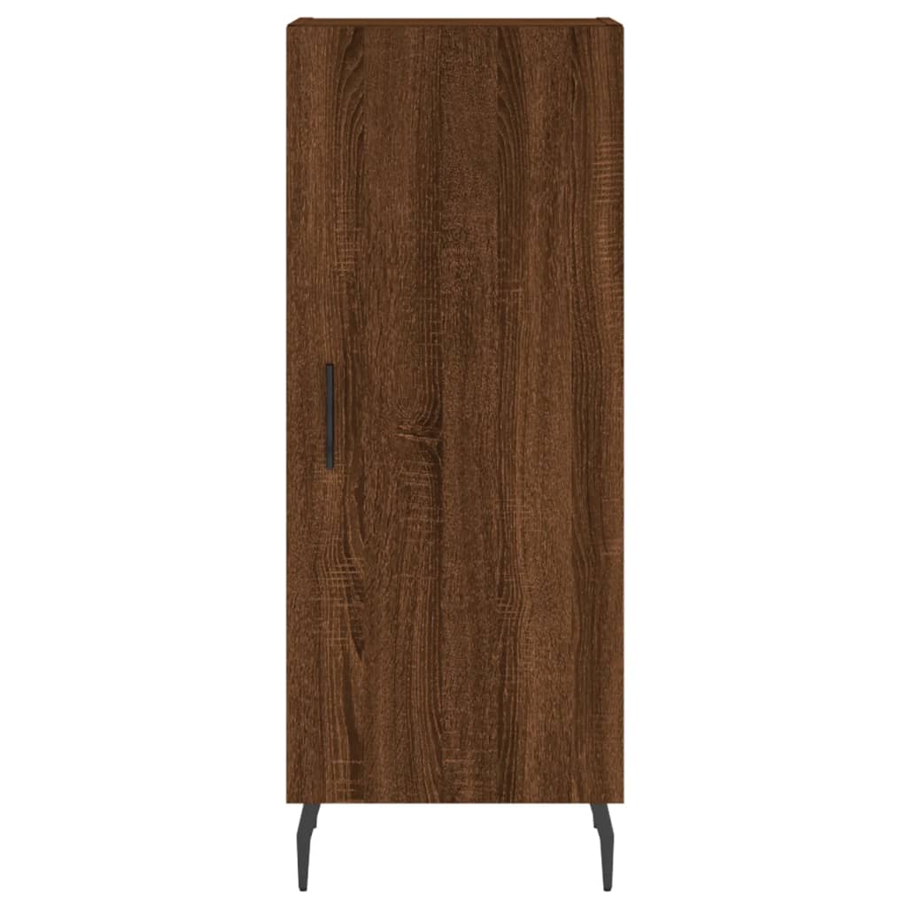 Image Buffet haut Chêne marron 34,5x34x180 cm Bois d'ingénierie | Xios Store SNC vidaXL Xios Store SNC