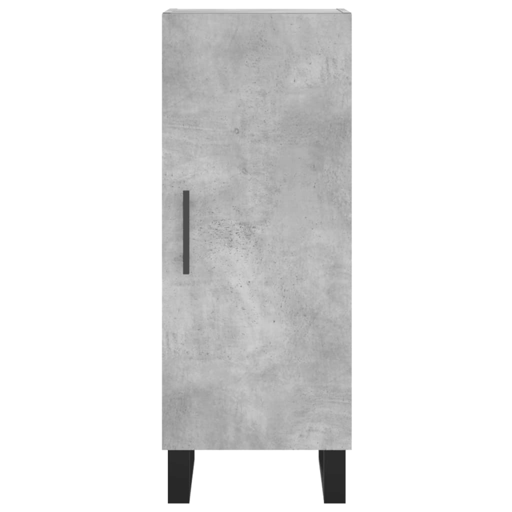 Image Buffet haut Gris béton 34,5x34x180 cm Bois d'ingénierie | Xios Store SNC vidaXL Xios Store SNC