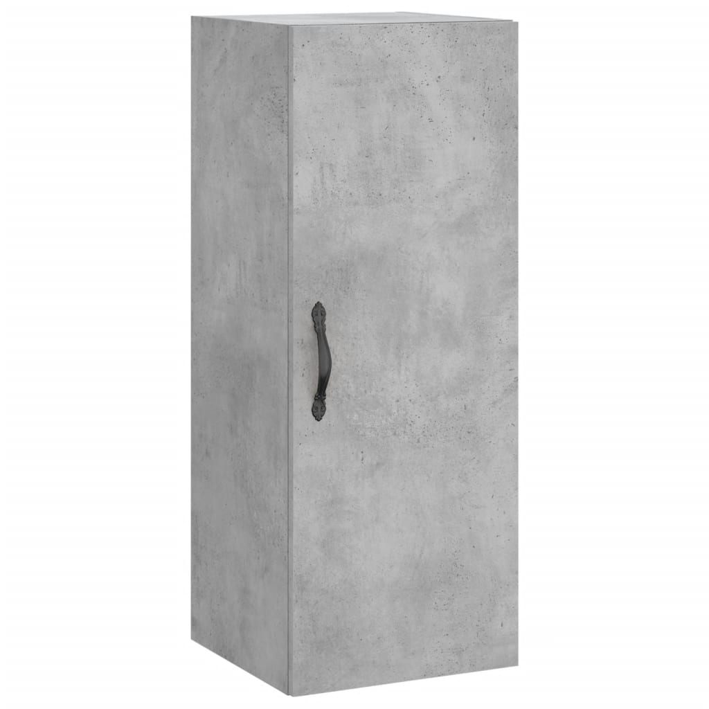 Image Buffet haut Gris béton 34,5x34x180 cm Bois d'ingénierie | Xios Store SNC vidaXL Xios Store SNC