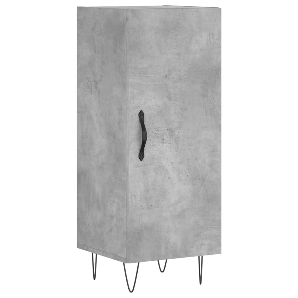 Image Buffet haut Gris béton 34,5x34x180 cm Bois d'ingénierie | Xios Store SNC vidaXL Xios Store SNC