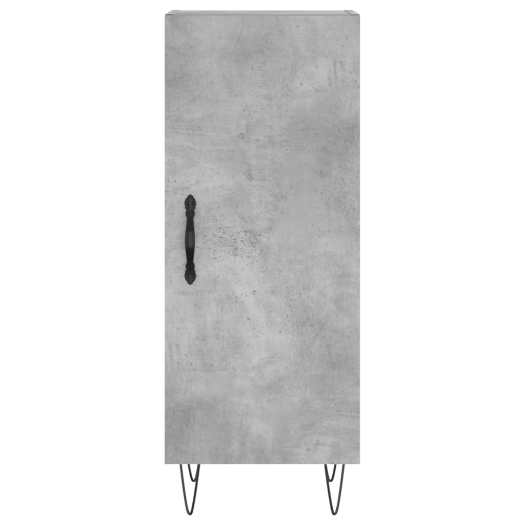 Image Buffet haut Gris béton 34,5x34x180 cm Bois d'ingénierie | Xios Store SNC vidaXL Xios Store SNC