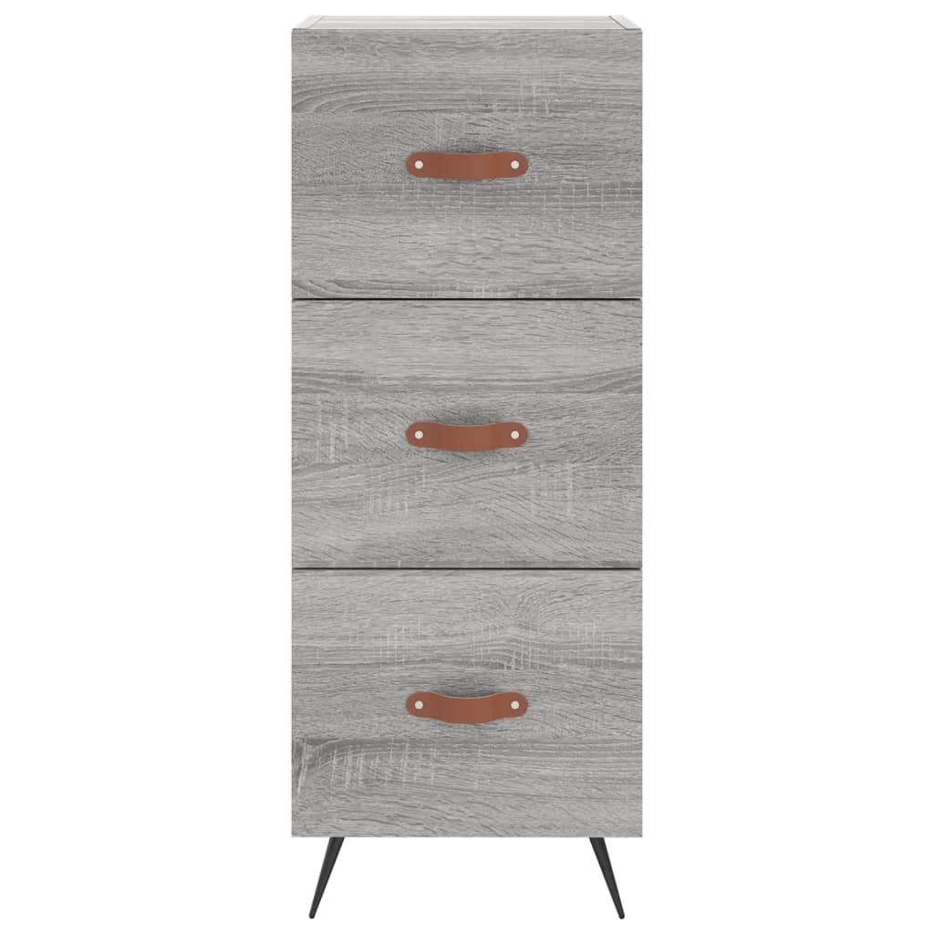 Image Buffet haut Sonoma gris 34,5x34x180 cm Bois d'ingénierie | Xios Store SNC vidaXL Xios Store SNC