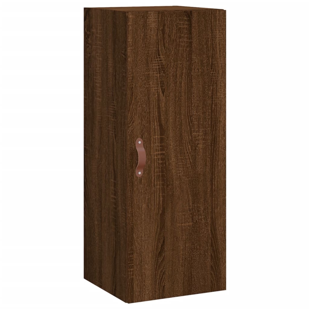 Image Buffet haut Chêne marron 34,5x34x180 cm Bois d'ingénierie | Xios Store SNC vidaXL Xios Store SNC