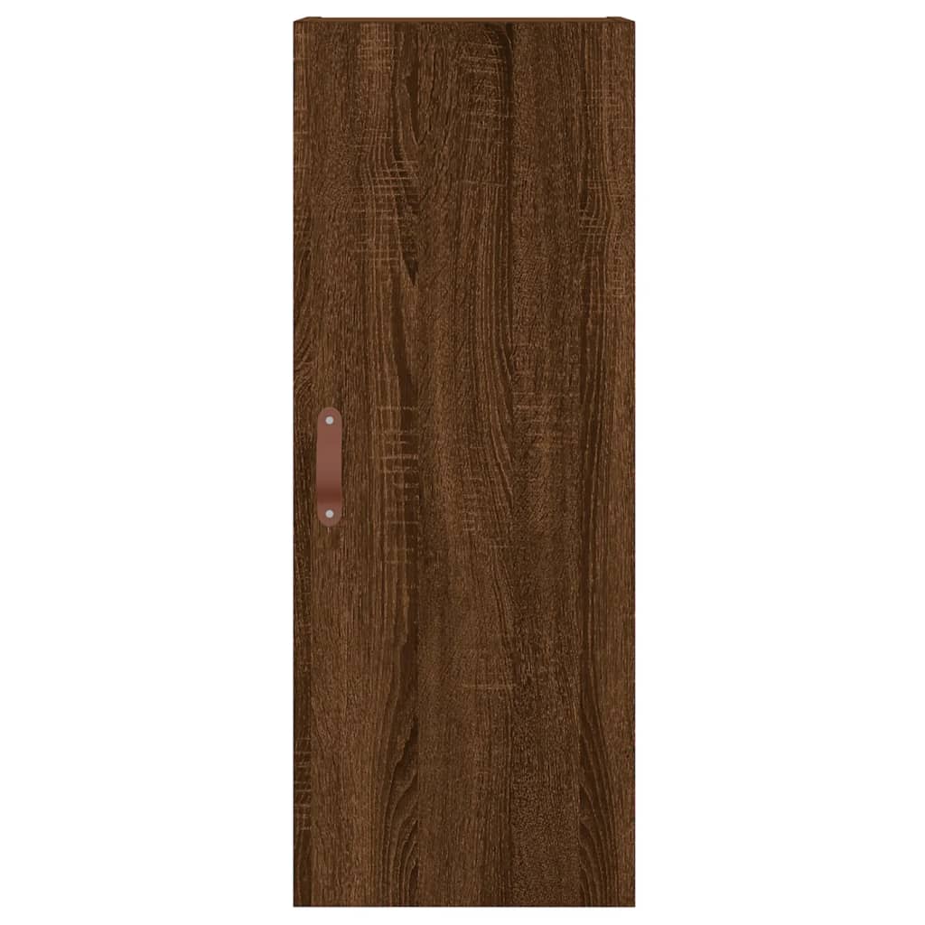 Image Buffet haut Chêne marron 34,5x34x180 cm Bois d'ingénierie | Xios Store SNC vidaXL Xios Store SNC