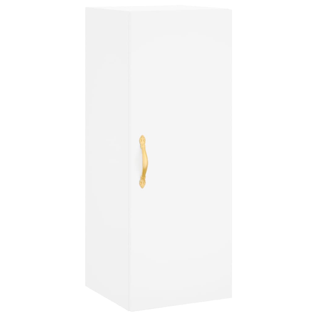 Image Buffet haut Blanc 34,5x34x180 cm Bois d'ingénierie | Xios Store SNC vidaXL Xios Store SNC