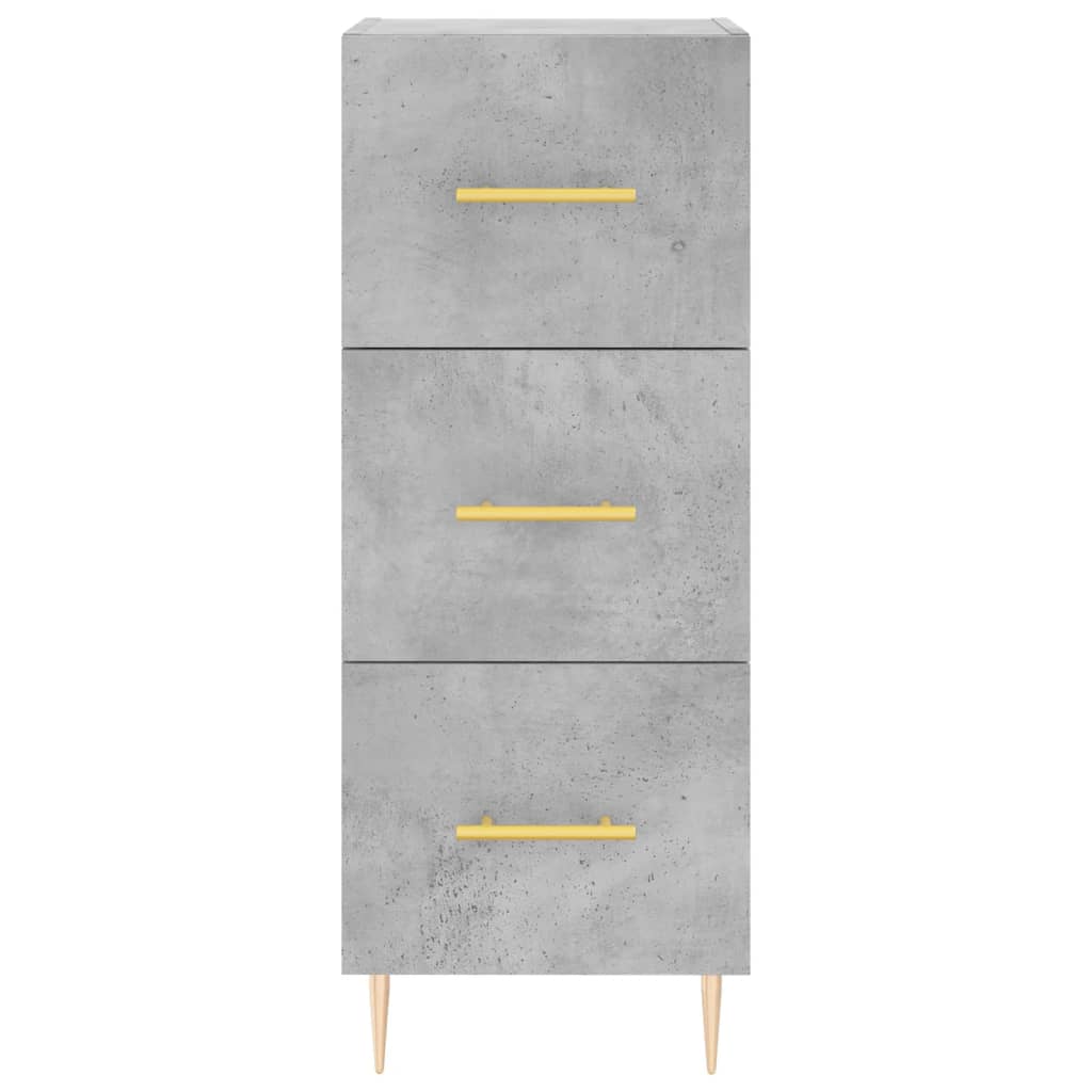 Image Buffet haut Gris béton 34,5x34x180 cm Bois d'ingénierie | Xios Store SNC vidaXL Xios Store SNC