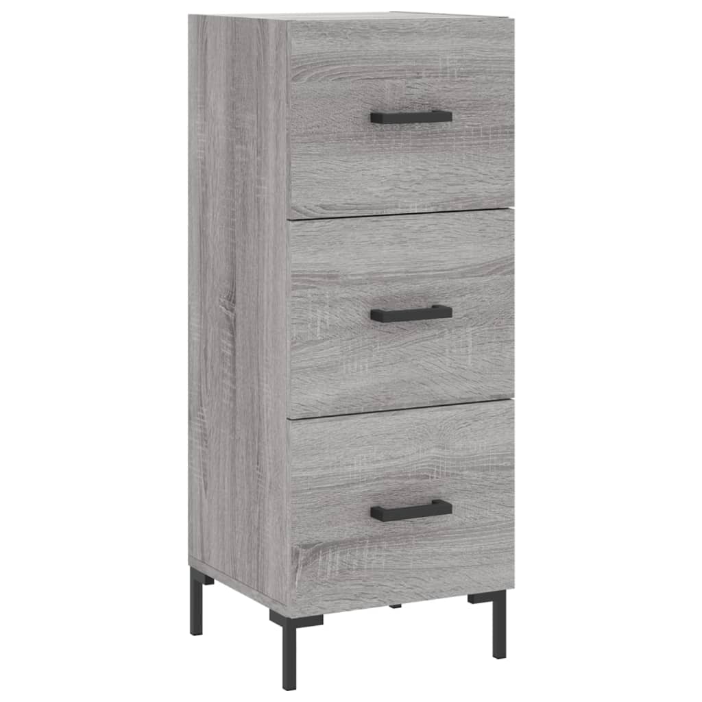 Image Buffet haut Sonoma gris 34,5x34x180 cm Bois d'ingénierie | Xios Store SNC vidaXL Xios Store SNC