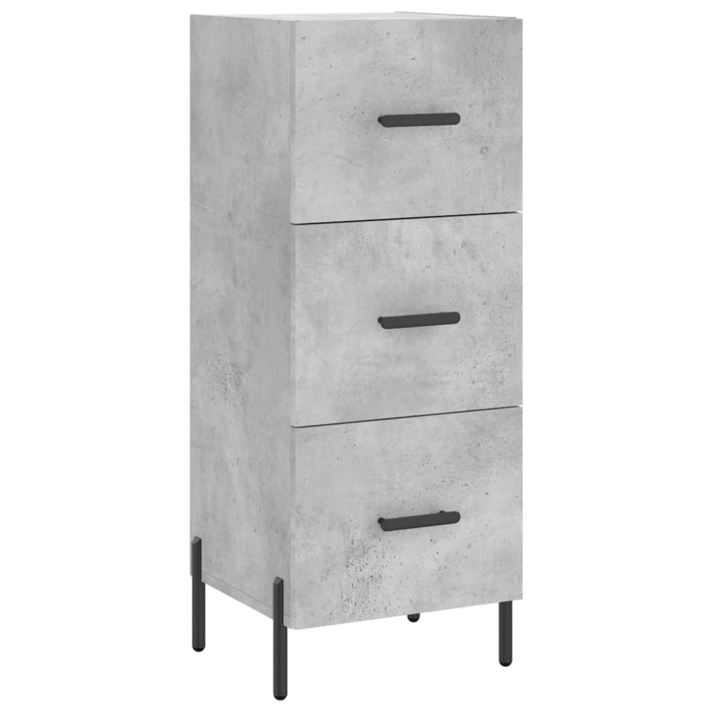 Image Buffet haut Gris béton 34,5x34x180 cm Bois d'ingénierie | Xios Store SNC vidaXL Xios Store SNC