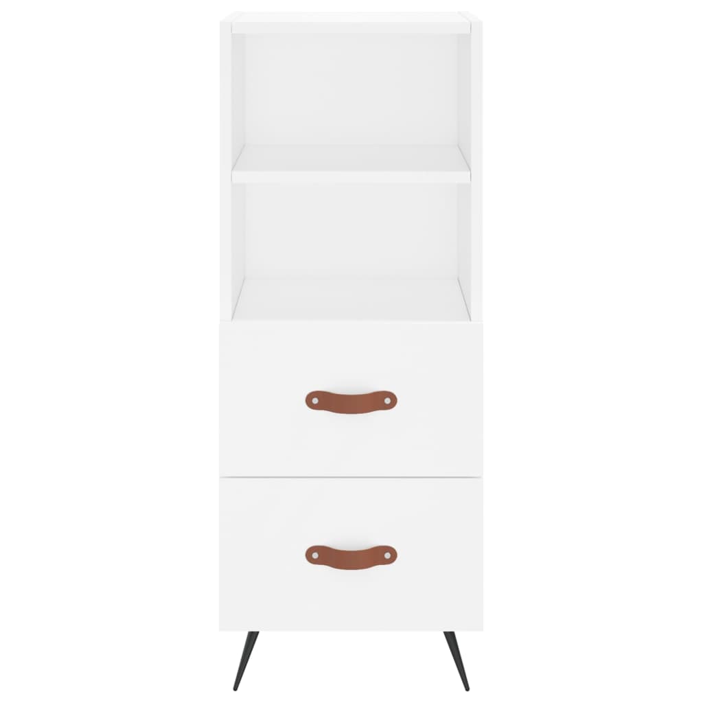 Image Buffet haut Blanc 34,5x34x180 cm Bois d'ingénierie | Xios Store SNC vidaXL Xios Store SNC