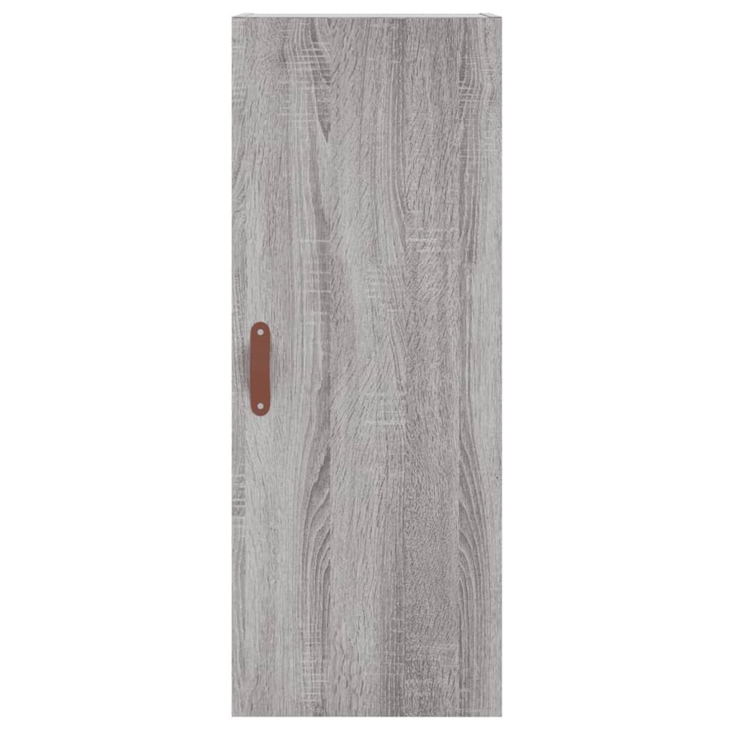 Image Buffet haut Sonoma gris 34,5x34x180 cm Bois d'ingénierie | Xios Store SNC vidaXL Xios Store SNC