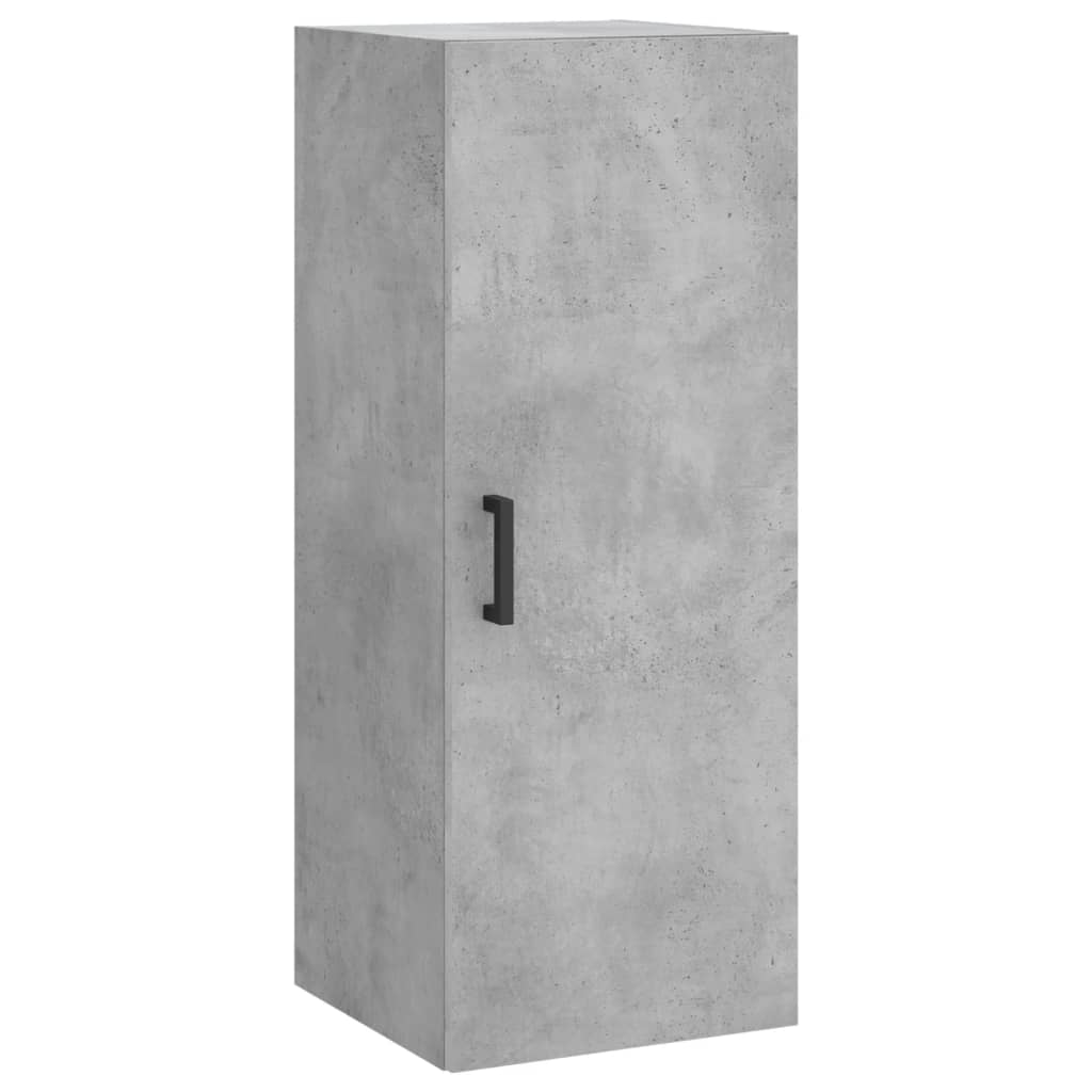 Image Buffet haut Gris béton 34,5x34x180 cm Bois d'ingénierie | Xios Store SNC vidaXL Xios Store SNC