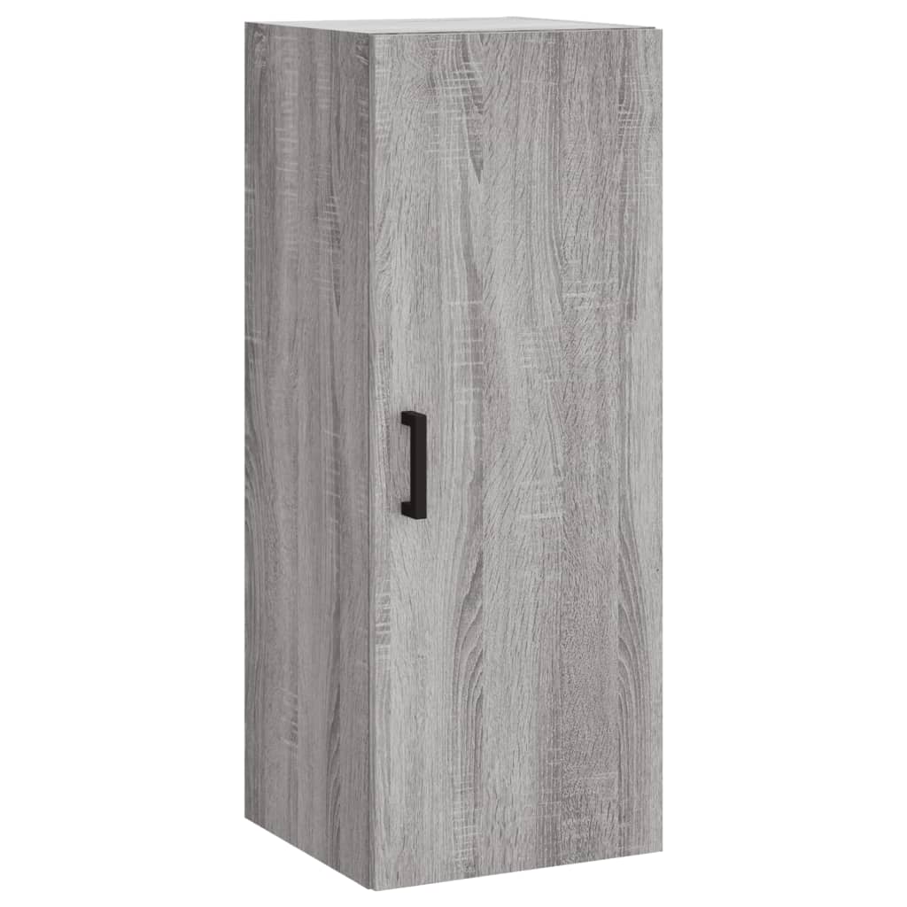 Image Buffet haut Sonoma gris 34,5x34x180 cm Bois d'ingénierie | Xios Store SNC vidaXL Xios Store SNC