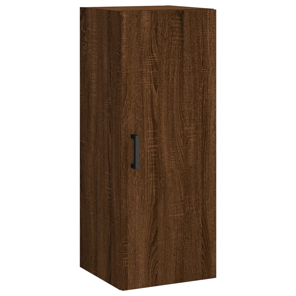 Image Buffet haut Chêne marron 34,5x34x180 cm Bois d'ingénierie | Xios Store SNC vidaXL Xios Store SNC