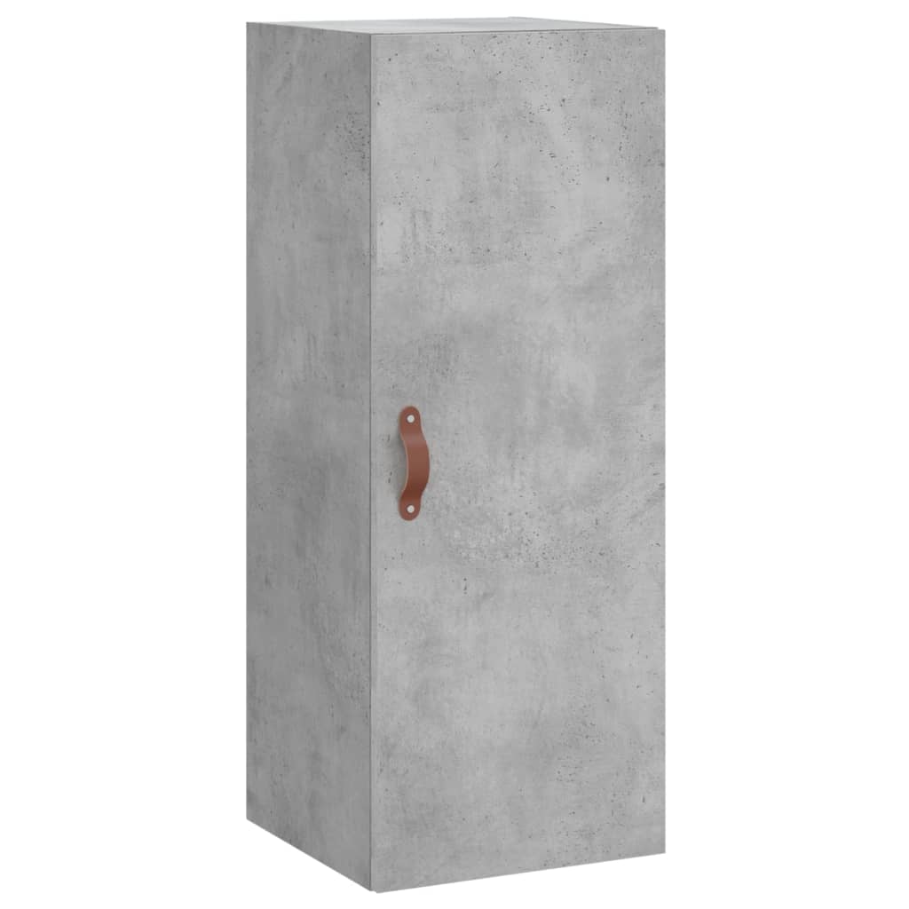 Image Buffet haut Gris béton 34,5x34x180 cm Bois d'ingénierie | Xios Store SNC vidaXL Xios Store SNC