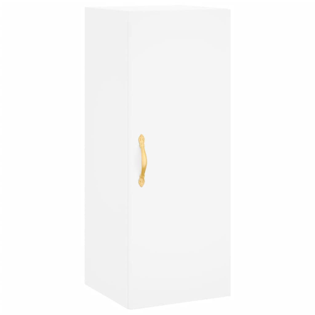 Image Buffet haut Blanc 34,5x34x180 cm Bois d'ingénierie | Xios Store SNC vidaXL Xios Store SNC