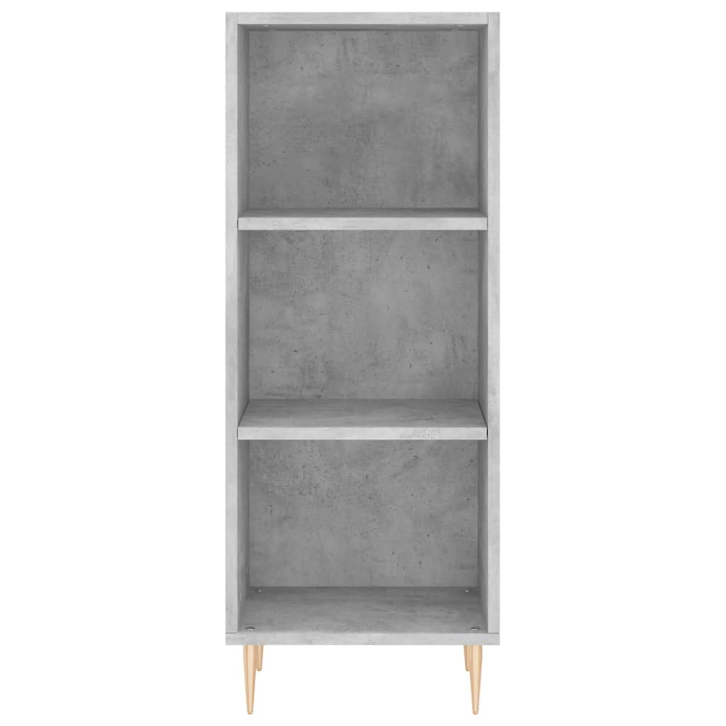 Image Buffet haut Gris béton 34,5x34x180 cm Bois d'ingénierie | Xios Store SNC vidaXL Xios Store SNC