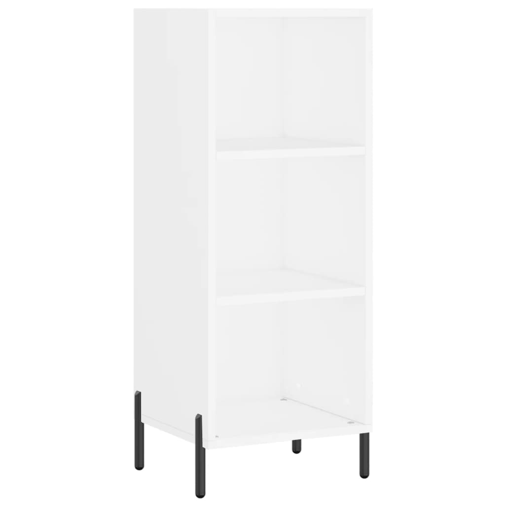 Image Buffet haut Blanc 34,5x34x180 cm Bois d'ingénierie | Xios Store SNC vidaXL Xios Store SNC