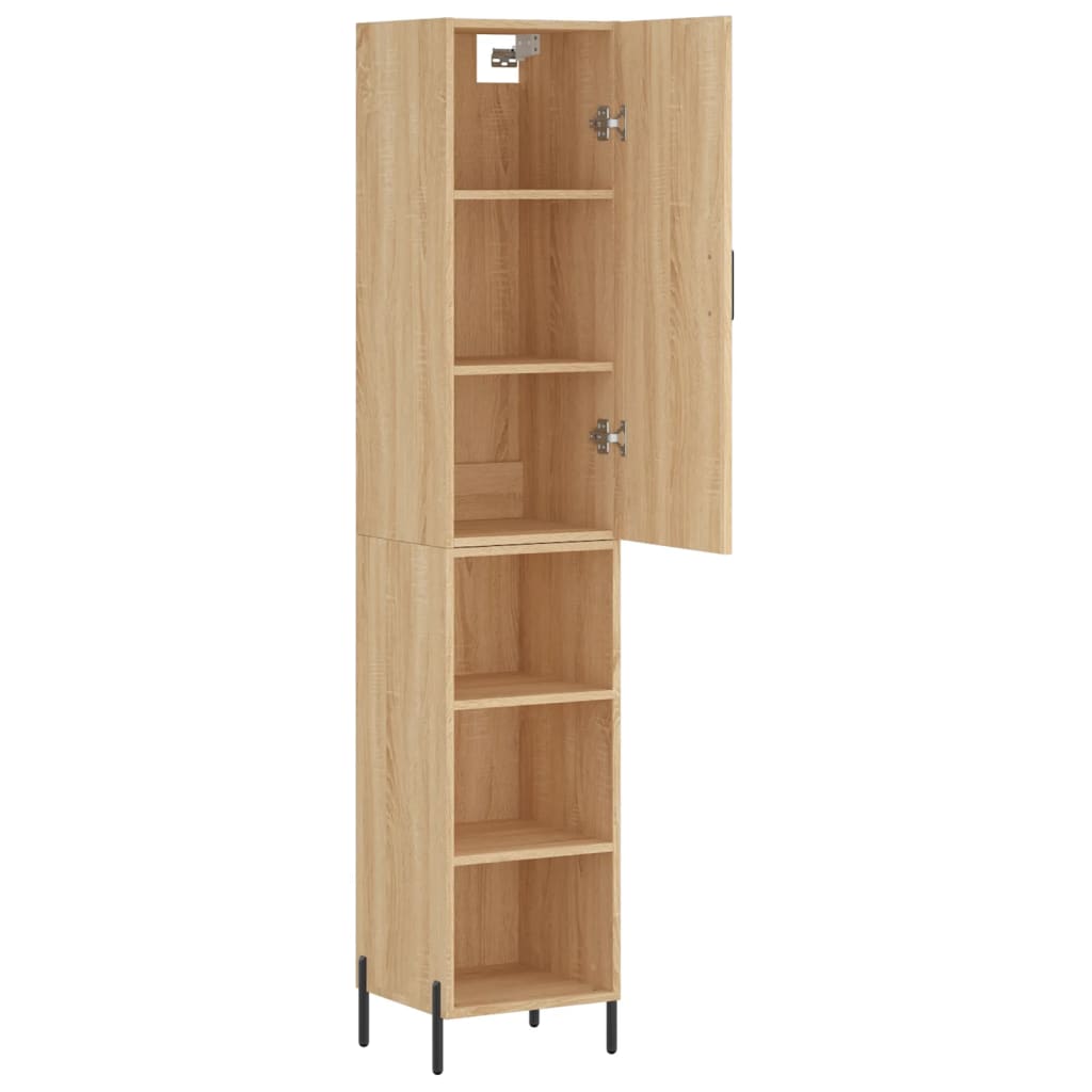 Image Buffet haut Chêne sonoma 34,5x34x180 cm Bois d'ingénierie | Xios Store SNC vidaXL Xios Store SNC