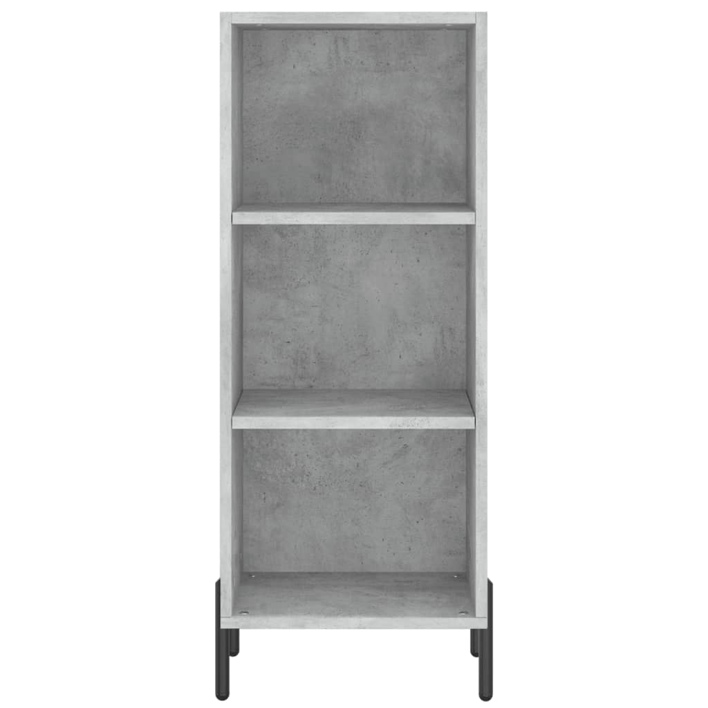 Image Buffet haut Gris béton 34,5x34x180 cm Bois d'ingénierie | Xios Store SNC vidaXL Xios Store SNC