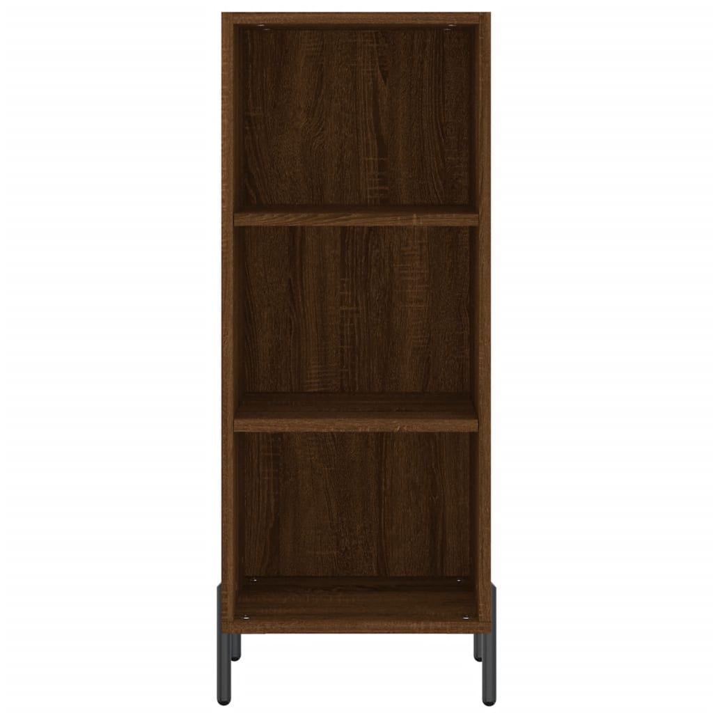 Image Buffet haut Chêne marron 34,5x34x180 cm Bois d'ingénierie | Xios Store SNC vidaXL Xios Store SNC