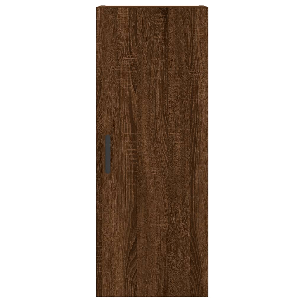 Image Buffet haut Chêne marron 34,5x34x180 cm Bois d'ingénierie | Xios Store SNC vidaXL Xios Store SNC